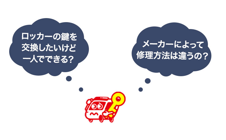 ロッカーの鍵交換とは？