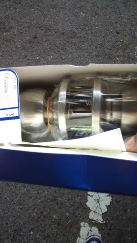 東住吉区北田辺：新しい握り玉錠へ交換しました