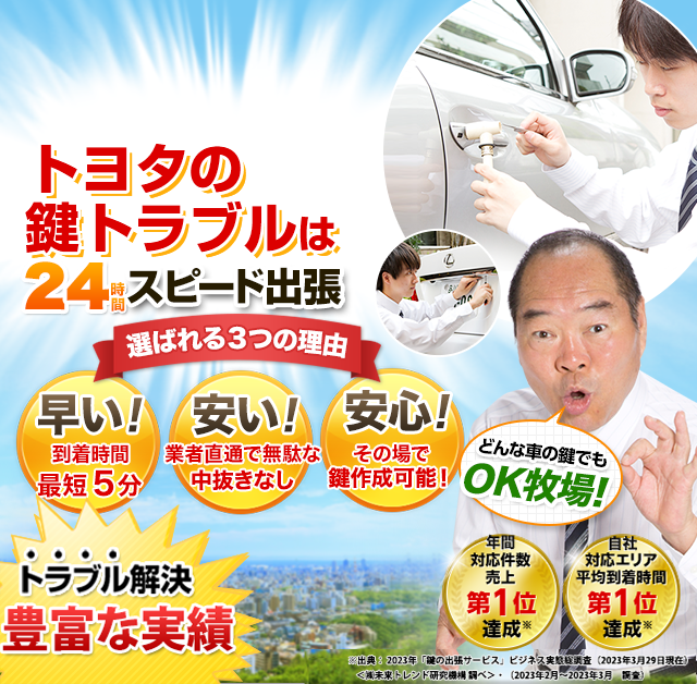 日本全国で鍵をなくした・開かない