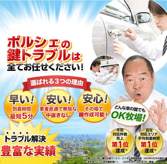 日本全国で鍵をなくした・開かない