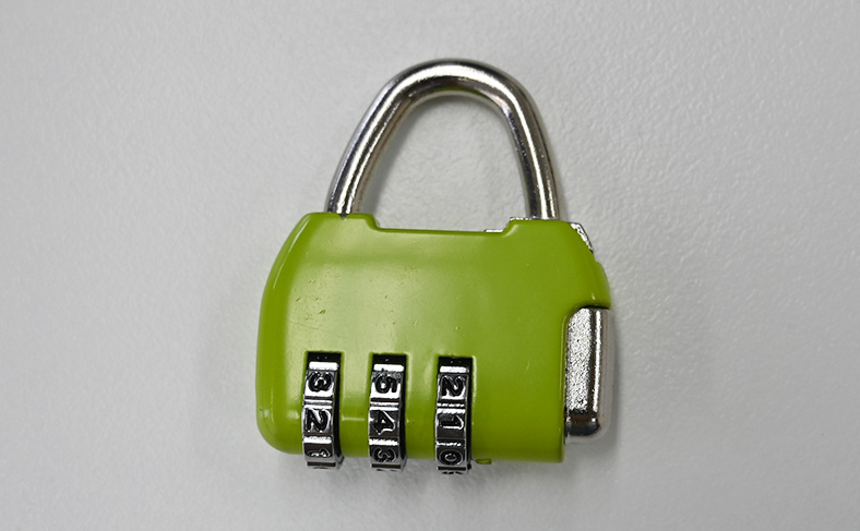 ダイヤル式南京錠の開け方